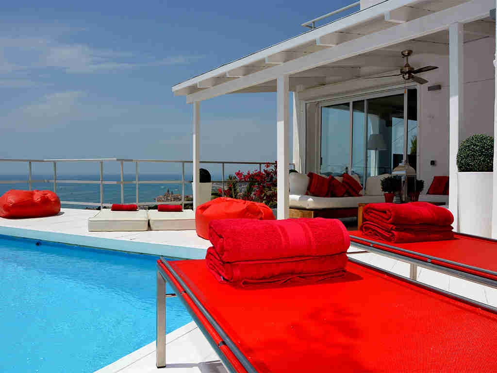 Location de Villa à Barcelone au bord de la mer: terrasse